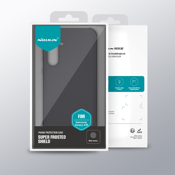 For Samsung Galaxy A55 NILLKIN Frosted Shield Pro PC + TPU Phone Case(Blue)