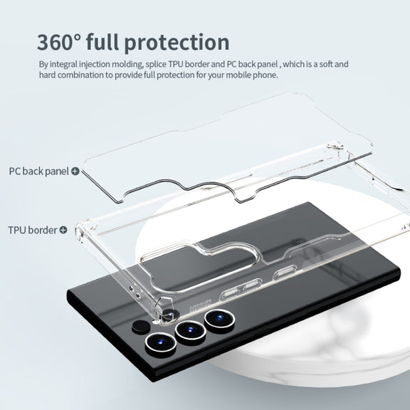 For Samsung Galaxy S24 Ultra 5G NILLKIN PC + TPU Phone Case(Transparent)