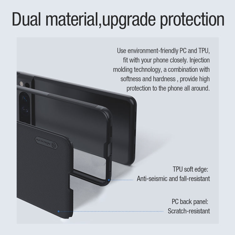 For Google Pixel 8 Pro NILLKIN Frosted Shield Pro Magnetic Magsafe Phone Case(Black)