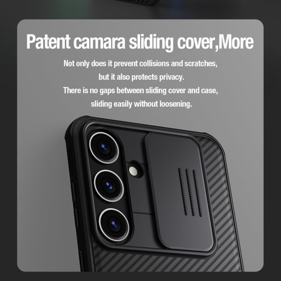 For Samsung Galaxy S24+ 5G NILLKIN Black Mirror Pro Series Camshield PC Phone Case(Green)