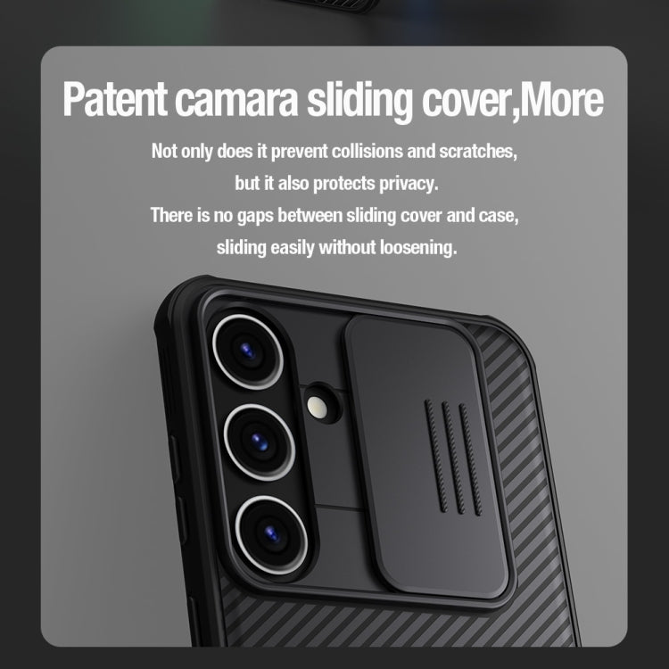 For Samsung Galaxy S24+ 5G NILLKIN Black Mirror Pro Series Camshield PC Phone Case(Green)