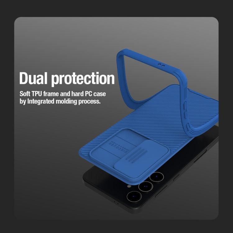 For Samsung Galaxy S24+ 5G NILLKIN Black Mirror Pro Series Camshield PC Phone Case(Green)