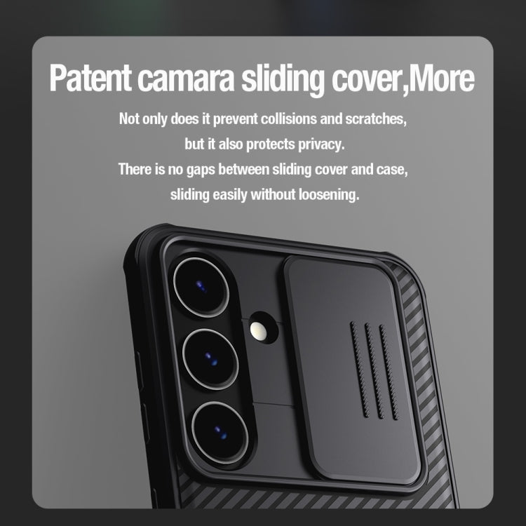 For Samsung Galaxy S24 5G NILLKIN Black Mirror Pro Series Camshield PC Phone Case(Blue)