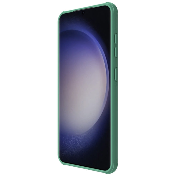 For Samsung Galaxy S24 5G NILLKIN Black Mirror Pro Series Camshield PC Phone Case(Green)