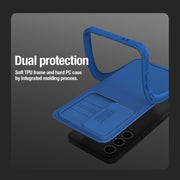 For Samsung Galaxy S24 5G NILLKIN Black Mirror Pro Series Camshield PC Phone Case(Green)