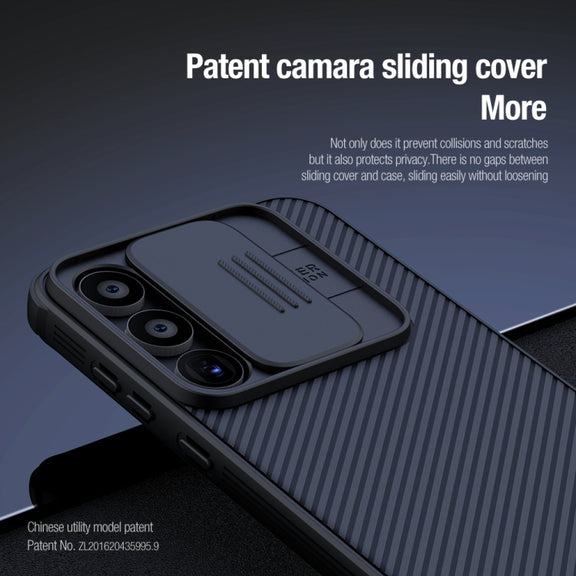 For Samsung Galaxy A55 NILLKIN Black Mirror Pro Series Camshield PC Phone Case(Green)