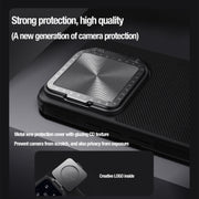 For Xiaomi 14 Pro NILLKIN Textured Prop Magnetic Lens Protection Holder Nylon Phone Case(Black)