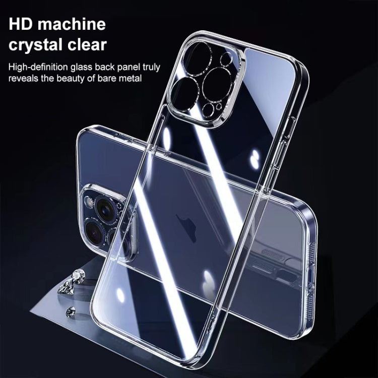 For iPhone 13 Integrated Ultra-thin Crystal Glass Phone Case(Transparent)