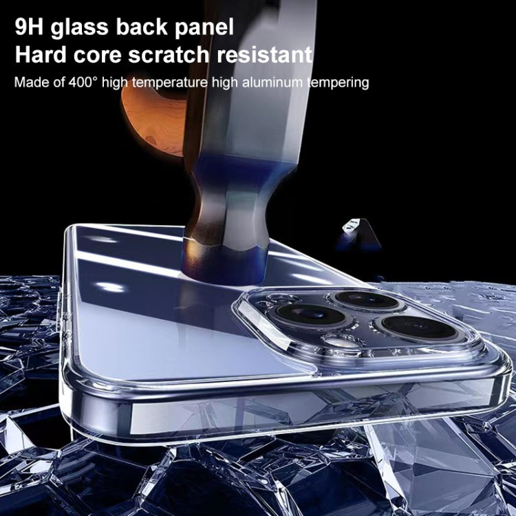 For iPhone 13 Integrated Ultra-thin Crystal Glass Phone Case(Transparent)