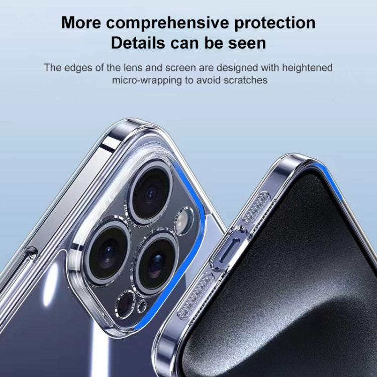 For iPhone 13 Integrated Ultra-thin Crystal Glass Phone Case(Transparent)