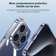 For iPhone 13 Integrated Ultra-thin Crystal Glass Phone Case(Transparent)