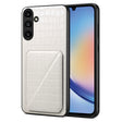 For Samsung Galaxy A34 5G Denior Imitation Crocodile Leather Back Phone Case with Holder(White) - free shipping - PMC TechLife - Order now!