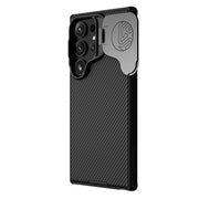 For Samsung Galaxy S24 Ultra 5G NILLKIN Black Mirror Prop CD Texture Mirror MagSafe Magnetic Phone Case(Black)