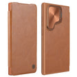For Samsung Galaxy S24+ 5G NILLKIN Qin Prop Series Flip Camera Cover Design Leather Phone Case(Brown) - Galaxy S24+ 5G Cases by NILLKIN | Online Shopping South Africa | PMC TechLife | Buy Now Pay Later Mobicred