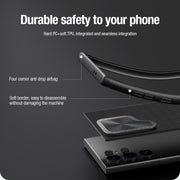 For Samsung Galaxy S24 Ultra 5G NILLKIN Textured Prop Camera Cover Holder Design Nylon Phone Case(Black)