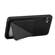 For Samsung Galaxy S24+ 5G Denior Imitation Calf Leather Back Phone Case with Holder(Black)