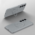 For Samsung Galaxy S24+ 5G Matte Magsafe Magnetic Phone Case with Trolley Holder(Grey) - Galaxy S24+ 5G Cases by PMC TechLife | Online Shopping South Africa | PMC TechLife