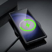 For Samsung Galaxy S24 5G Magsafe Magnetic Plain Leather Phone Case(Black)