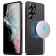 For Samsung Galaxy S23 Ultra 5G MagSafe Magnetic Plain Metal Phone Case(Black) - Galaxy S23 Ultra 5G Cases by PMC TechLife | Online Shopping South Africa | PMC TechLife