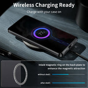 For Samsung Galaxy S24 Ultra 5G MagSafe Magnetic Plain Metal Phone Case(Black)