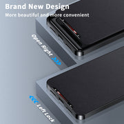 For Samsung Galaxy S24 Ultra 5G MagSafe Magnetic Plain Metal Phone Case(Black)