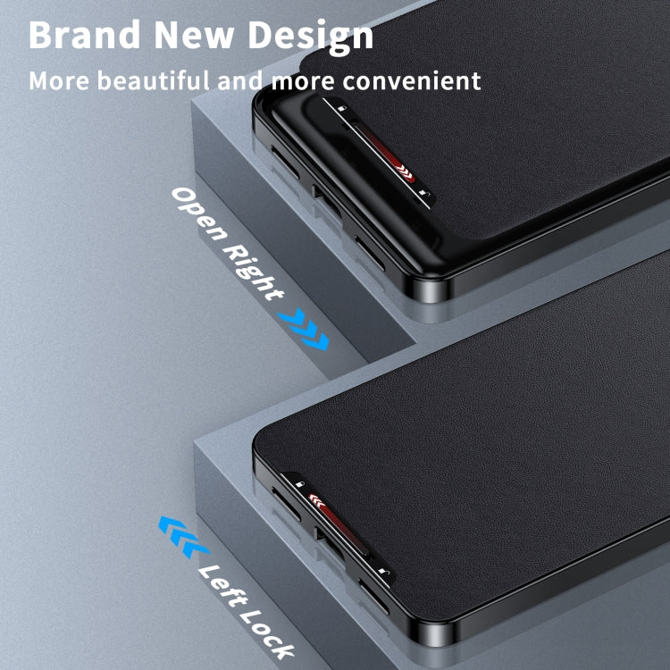 For Samsung Galaxy S24 Ultra 5G MagSafe Magnetic Plain Metal Phone Case(Black)