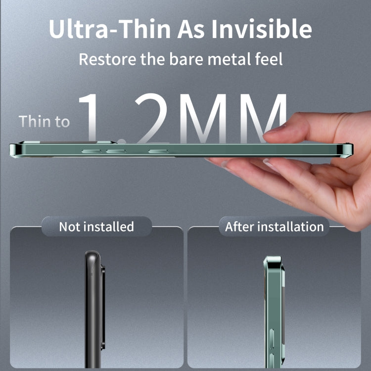 For Samsung Galaxy S24 Ultra 5G MagSafe Magnetic Plain Metal Phone Case(Green)