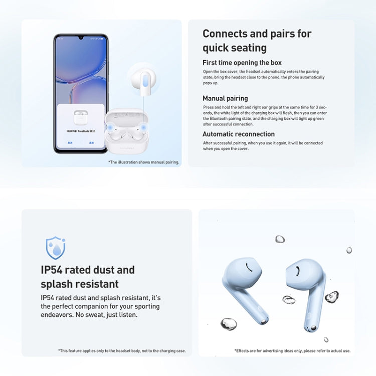 Original Huawei FreeBuds SE 2 Bluetooth 5.3 Wireless Earphone(White)