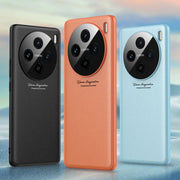 For vivo X100 GKK Precision Hole Ultra-thin Full Coverage Leather Phone Case(Blue)