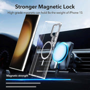 For Samsung Galaxy S24 Ulltra 5G MagSafe Magnetic Clear Phone Case(Blue)