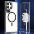 For Samsung Galaxy S24 Ulltra 5G MagSafe Magnetic Clear Phone Case(Black) - Galaxy S24 Ultra 5G Cases by PMC TechLife | Online Shopping South Africa | PMC TechLife | Buy Now Pay Later Mobicred