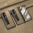 For Honor Magic V2 GKK Integrated Frosted Fold Hinge Leather Phone Case with Holder(Brown) - free shipping - PMC TechLife - Order now!