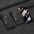 For Honor Magic VS GKK Integrated Frosted Fold Hinge Privacy Leather Phone Case with Holder(Black) - free shipping - PMC TechLife - Order now!
