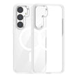 For Samsung Galaxy S24 5G MagSafe Anti-fingerprint Highly Transparent PC Phone Case(White) - Galaxy S24 5G Cases by PMC TechLife | Online Shopping South Africa | PMC TechLife