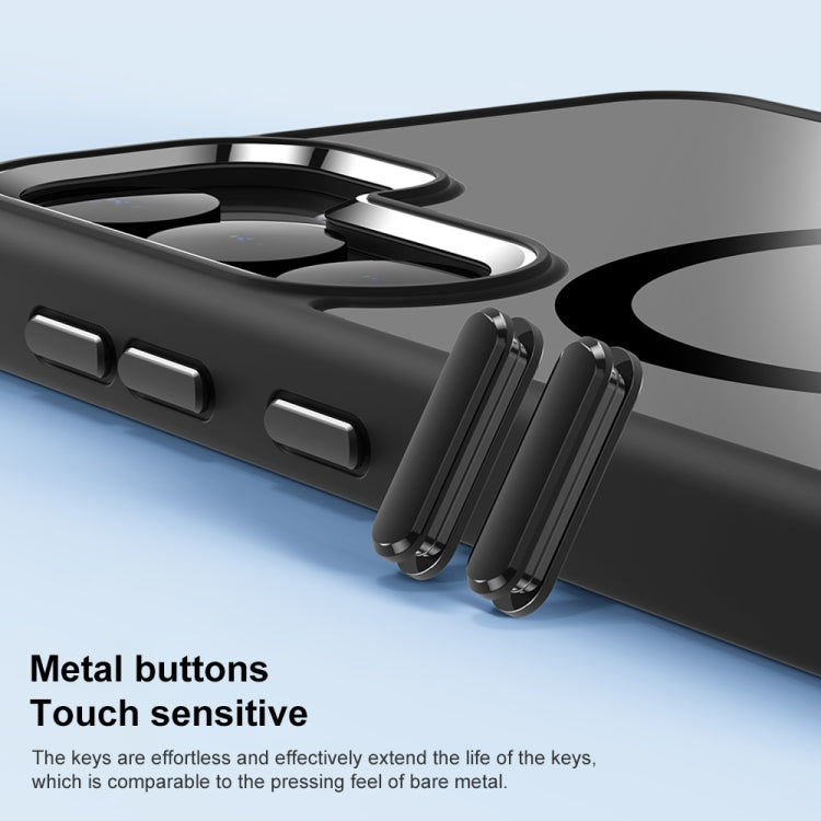 For Samsung Galaxy S24+ 5G MagSafe Anti-fingerprint Highly Transparent PC Phone Case(Black)