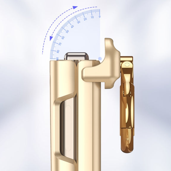 For OPPO Find N3 Flip GKK Integrated Magnetic Hinged Flip Case with Ring Holder(Gold)