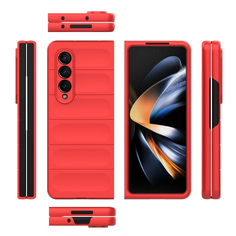 For Samsung Galaxy Z Fold4 5G Magic Shield Fold PC Shockproof Phone Case(Red)
