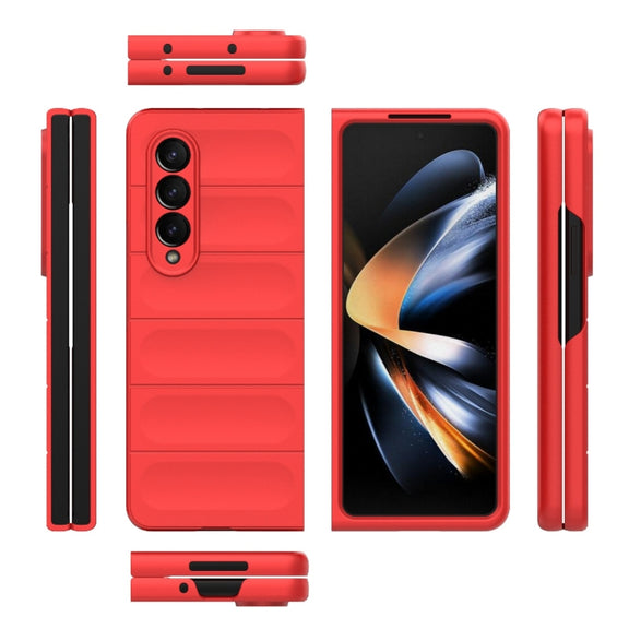 For Samsung Galaxy Z Fold4 5G Magic Shield Fold PC Shockproof Phone Case(Red)