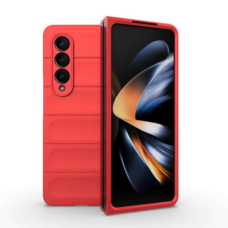 For Samsung Galaxy Z Fold4 5G Magic Shield Fold PC Shockproof Phone Case(Red)