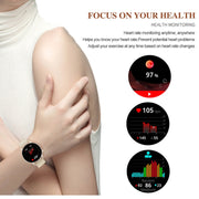 Watch3 Pro 1.3 inch AMOLED Screen Wireless Charging Smart Watch, Supports BT Call / NFC(Champagne)