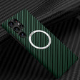 For Samsung Galaxy S24 Ultra 5G Carbon Fiber Texture MagSafe Magnetic Phone Case(Green) - free shipping - PMC TechLife - Order now!