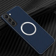 For Samsung Galaxy S24 5G Carbon Fiber Texture MagSafe Magnetic Phone Case(Blue) - Galaxy S24 5G Cases by PMC TechLife | Online Shopping South Africa | PMC TechLife