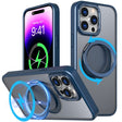 For iPhone 14 Pro 360-degree Rotating MagSafe Magnetic Holder Phone Case(Navy Blue) - free shipping - PMC TechLife - Order now!
