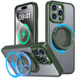 For iPhone 15 Pro Max 360-degree Rotating MagSafe Magnetic Holder Phone Case(Green) - free shipping - PMC TechLife - Order now!