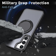 For Samsung Galaxy S23+ 5G 360-degree Rotating MagSafe Magnetic Holder Phone Case(Black)