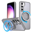 For Samsung Galaxy S24 5G 360-degree Rotating MagSafe Magnetic Holder Phone Case(Titanium Grey) - Galaxy S24 5G Cases by PMC TechLife | Online Shopping South Africa | PMC TechLife