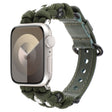For Apple Watch Series 9 45mm Paracord Genuine Leather Watch Band(Army Green) - free shipping - PMC TechLife - Order now!