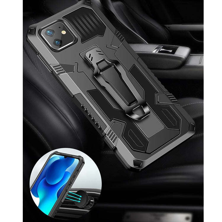 For iPhone 8 & 7 Machine Armor Warrior Shockproof PC + TPU Protective Case(Royal Blue)