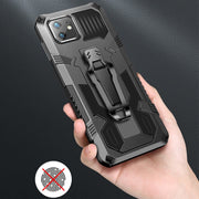 For iPhone 8 & 7 Machine Armor Warrior Shockproof PC + TPU Protective Case(Coffee)