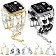 For Apple Watch SE 44mm Butterfly Chain Bracelet Metal Watch Band(Blue)
